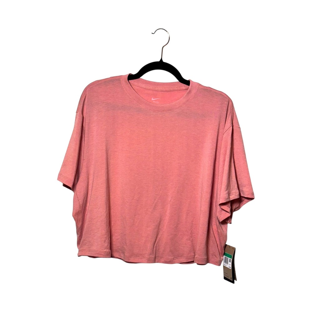 Nike One Dri-FIT Womens Training T-Shirt Desert Berry Pink HJ1065-685 XL NWT